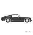 old vintage classic car icon vector image