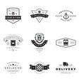retro logotypes set vector image
