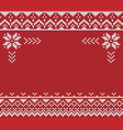 ugly sweater handmade knitted vector image