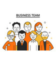 stylized of business team concept vector image