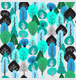 tree pattern vector image vector image