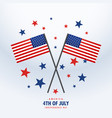 american flag with stars vector image vector image
